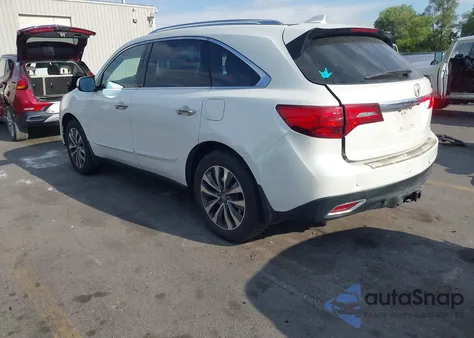 2014 Acura Mdx Technology Package z USA, uszkodzony, nr VIN 5FRYD4H46EB018256